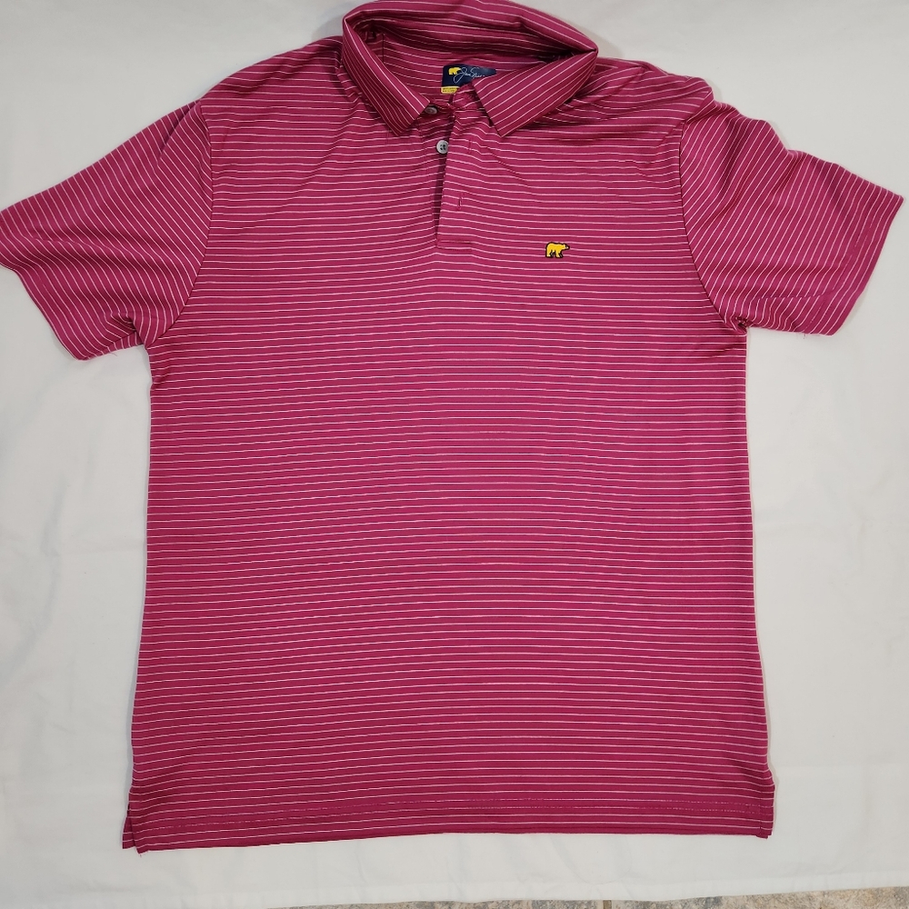 Jack Nicklaus Magenta Golf Shirt Size M
